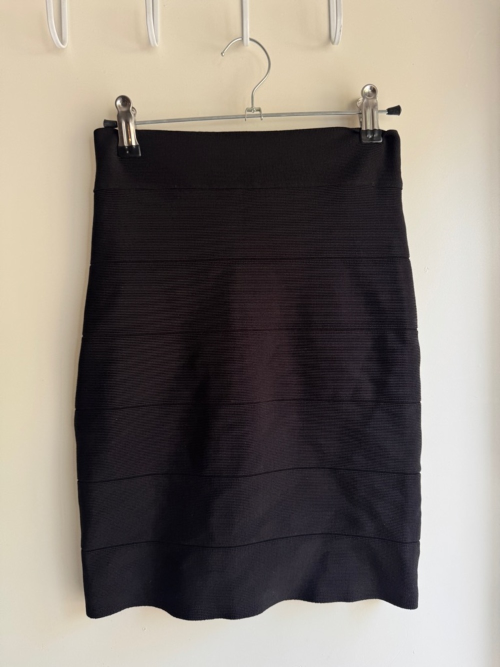 bebe Black Bandage Pencil Skirt